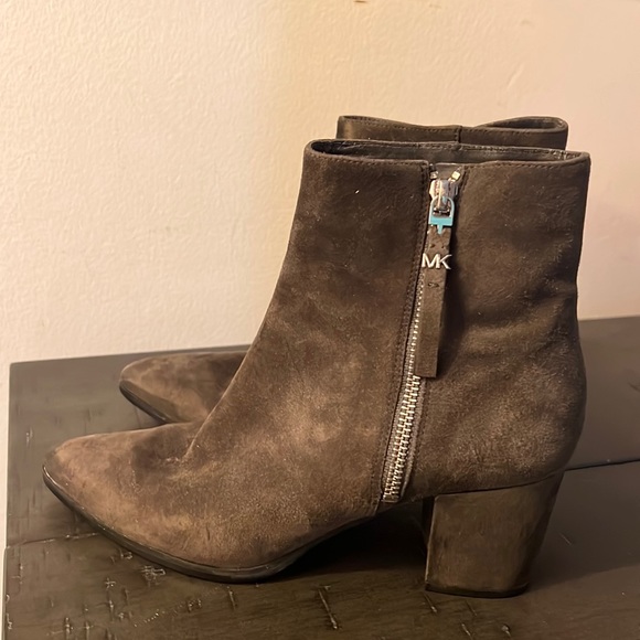 Leather Suede Pointy Booties Michael Kors - Picture 2 of 8